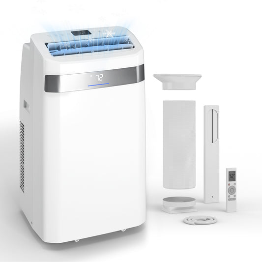 Nexaro Portable Air Conditioner 14000 BTU, Cools Rooms up to 700 Sq. Ft, Portable AC Unit with Cooling, Dehumidifier & Fan Mode, Sleep Mode, 24-Hour Timer, Remote Control, Window Installation Kit